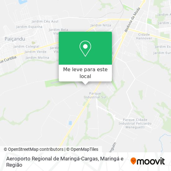 Aeroporto Regional de Maringá-Cargas mapa