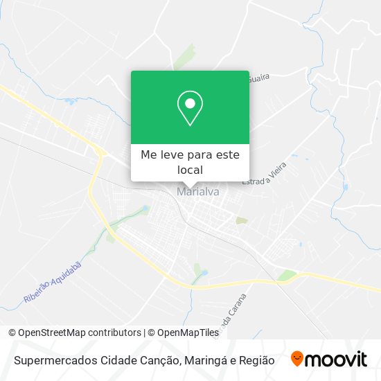 Supermercados Cidade Canção mapa