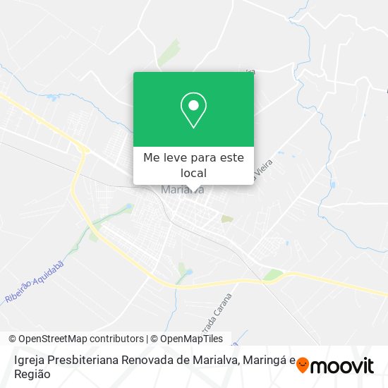 Igreja Presbiteriana Renovada de Marialva mapa