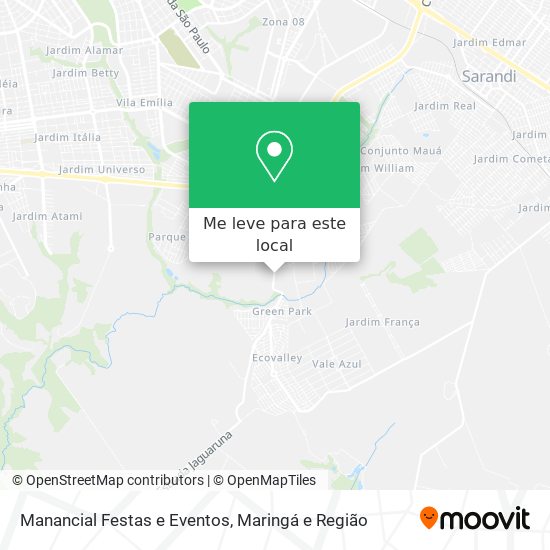 Manancial Festas e Eventos mapa