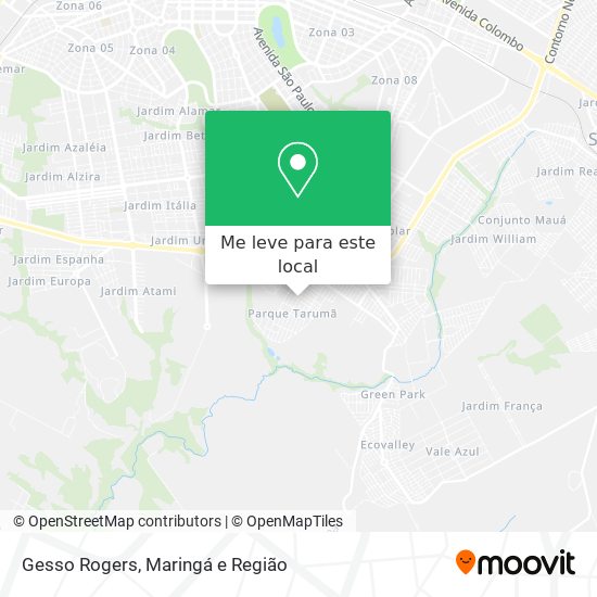 Gesso Rogers mapa