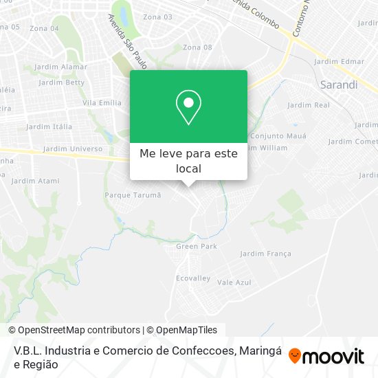 V.B.L. Industria e Comercio de Confeccoes mapa