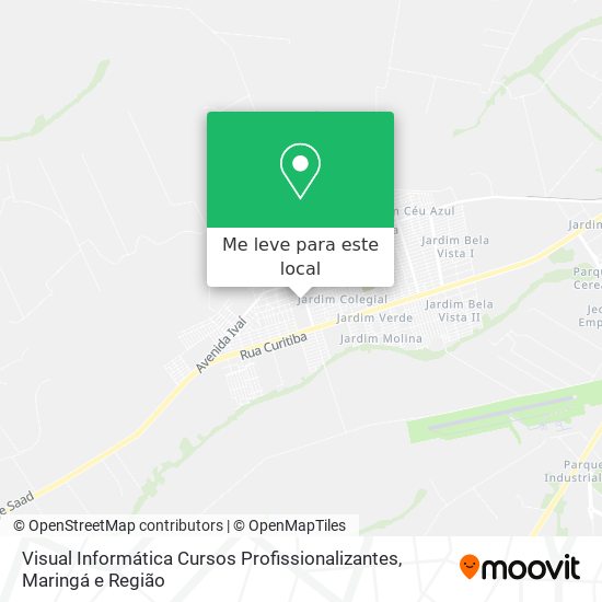 Visual Informática Cursos Profissionalizantes mapa