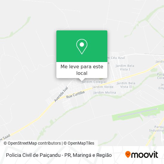 Policia Civil de Paiçandu - PR mapa