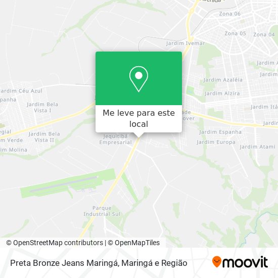 Preta Bronze Jeans Maringá mapa