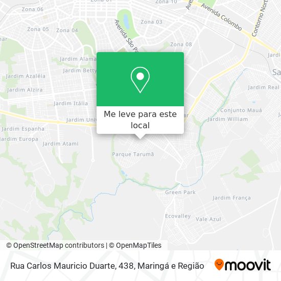 Rua Carlos Mauricio Duarte, 438 mapa