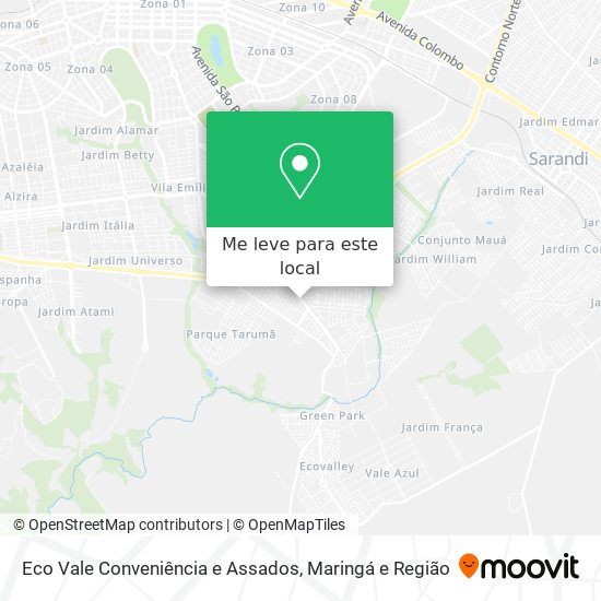 Eco Vale Conveniência e Assados mapa