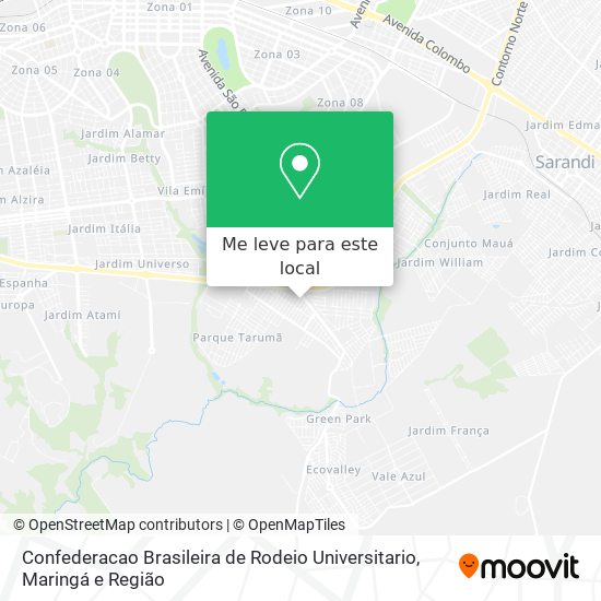 Confederacao Brasileira de Rodeio Universitario mapa