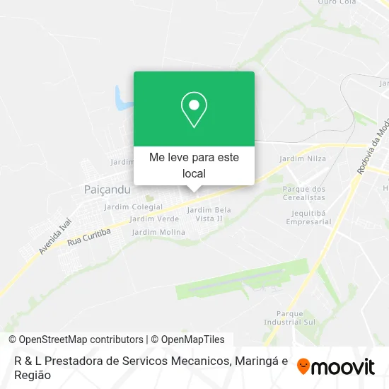 R & L Prestadora de Servicos Mecanicos mapa