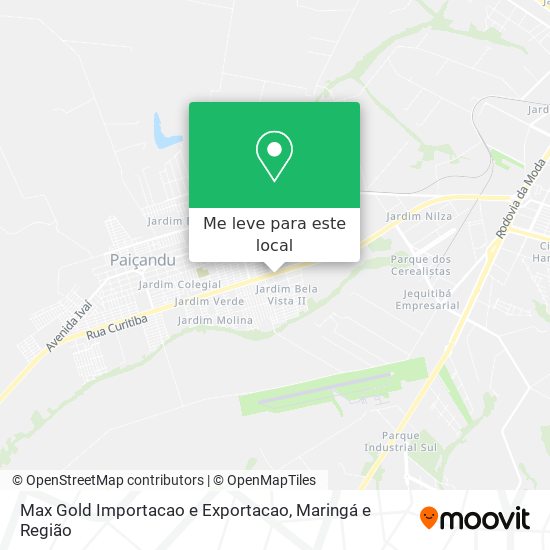 Max Gold Importacao e Exportacao mapa