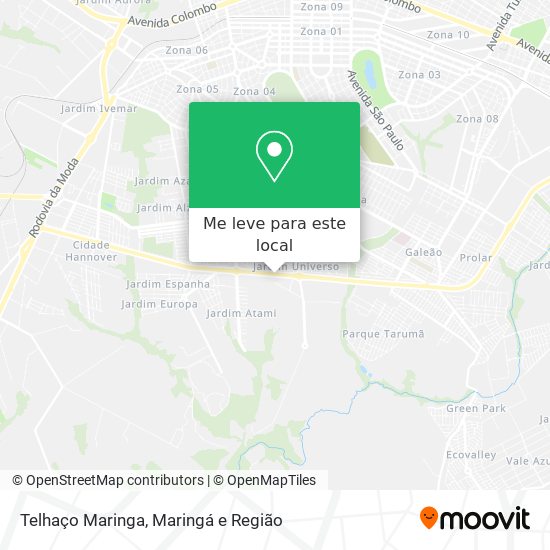 Telhaço Maringa mapa