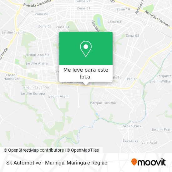 Sk Automotive - Maringá mapa