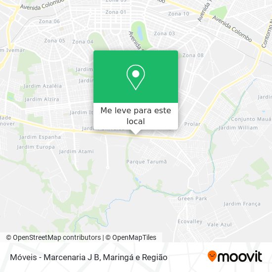 Móveis - Marcenaria J B mapa