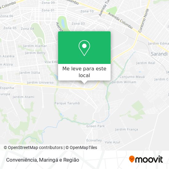 Conveniência mapa