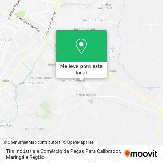 Tks Indústria e Comércio de Peças Para Calibrador mapa