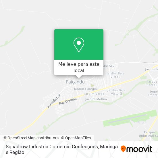 Squadrow Indústria Comércio Confecções mapa