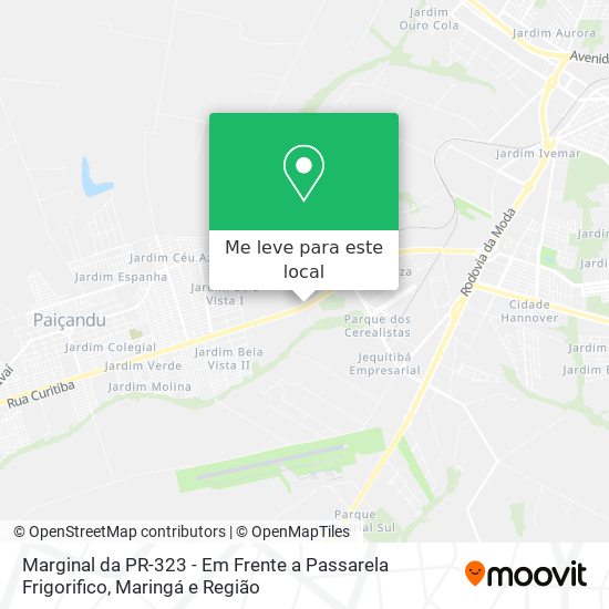 Marginal da PR-323 - Em Frente a Passarela Frigorifico mapa