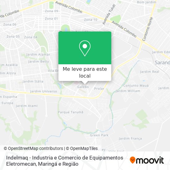 Indelmaq - Industria e Comercio de Equipamentos Eletromecan mapa