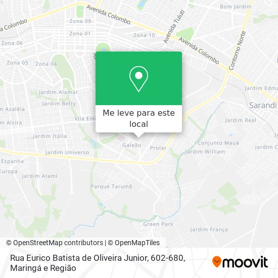 Rua Eurico Batista de Oliveira Junior, 602-680 mapa