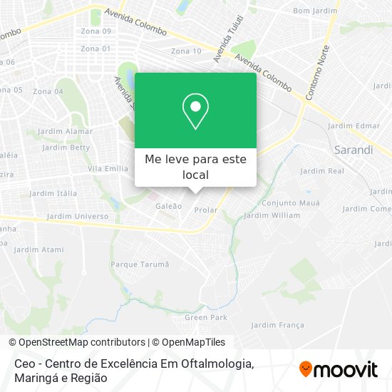 Ceo - Centro de Excelência Em Oftalmologia mapa