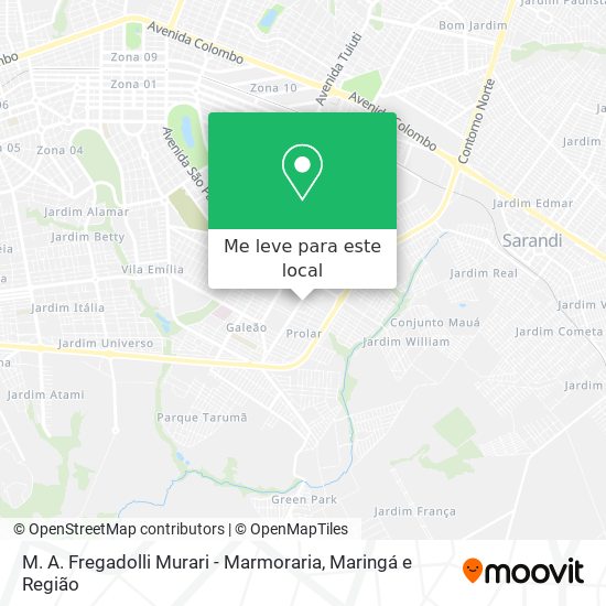 M. A. Fregadolli Murari - Marmoraria mapa
