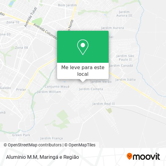 Alumínio M.M mapa