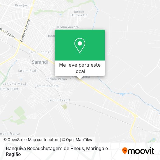 Banquiva Recauchutagem de Pneus mapa