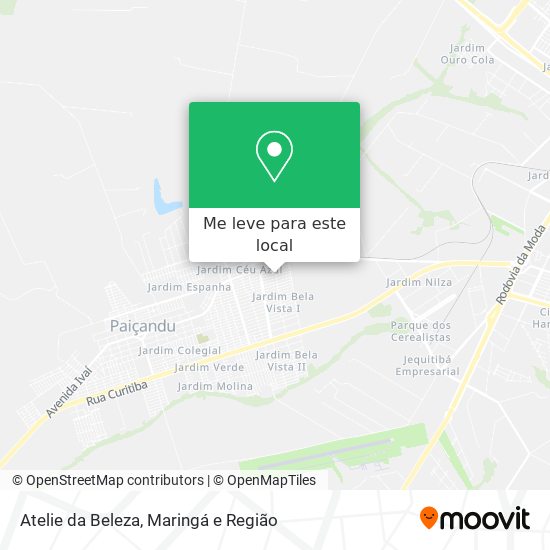 Atelie da Beleza mapa