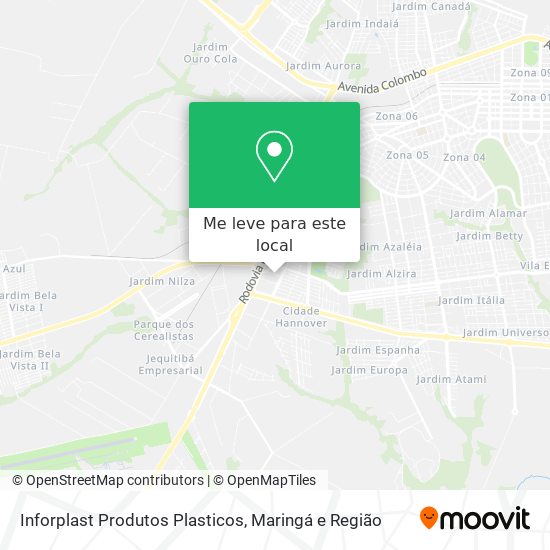 Inforplast Produtos Plasticos mapa