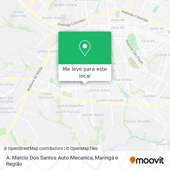 A. Marcio Dos Santos Auto Mecanica mapa
