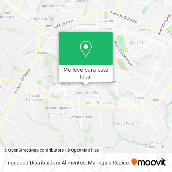Ingacoco Distribuidora Alimentos mapa