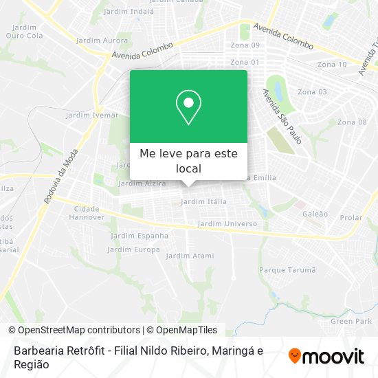 Barbearia Retrôfit - Filial Nildo Ribeiro mapa