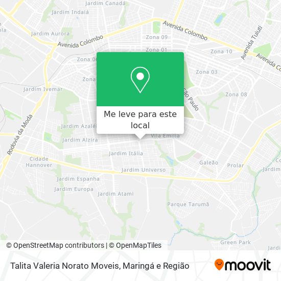 Talita Valeria Norato Moveis mapa