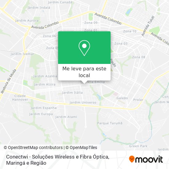 Conectwi - Soluções Wireless e Fibra Óptica mapa