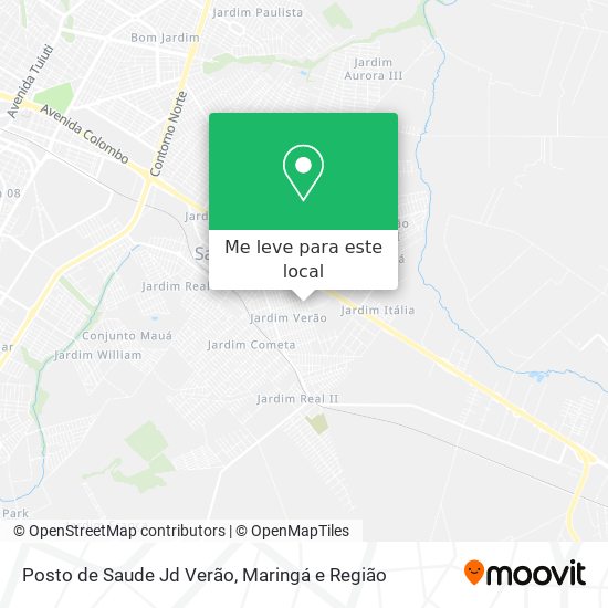 Posto de Saude Jd Verão mapa