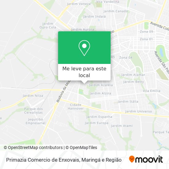 Primazia Comercio de Enxovais mapa