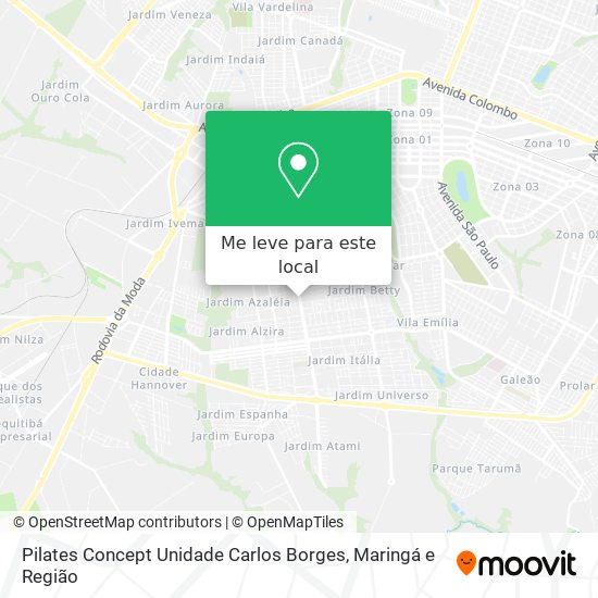 Pilates Concept Unidade Carlos Borges mapa