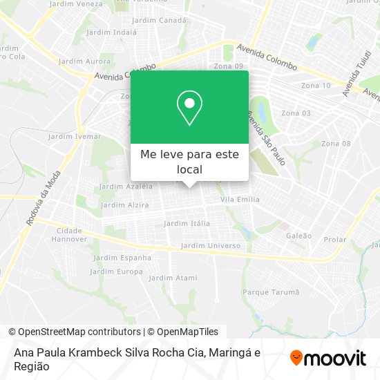 Ana Paula Krambeck Silva Rocha Cia mapa