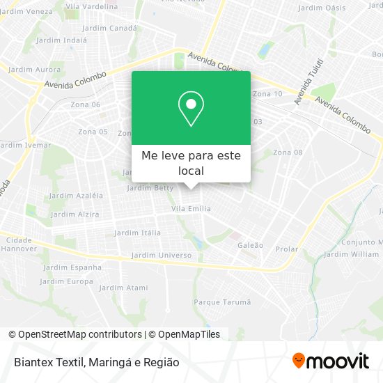 Biantex Textil mapa