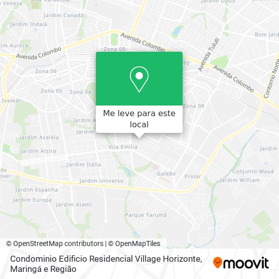 Condominio Edificio Residencial Village Horizonte mapa