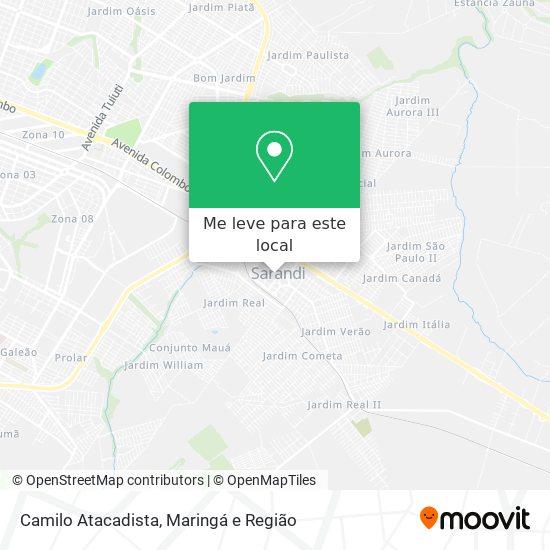 Camilo Atacadista mapa