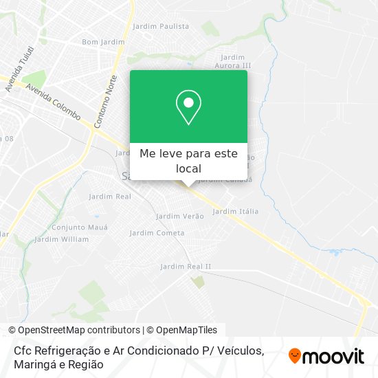 Cfc Refrigeração e Ar Condicionado P/ Veículos mapa