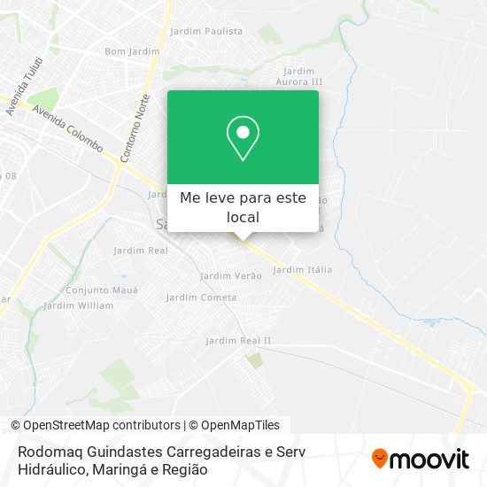 Rodomaq Guindastes Carregadeiras e Serv Hidráulico mapa