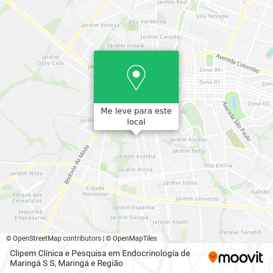 Clipem Clínica e Pesquisa em Endocrinología de Maringá S S mapa