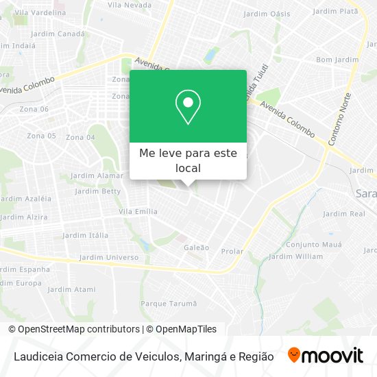 Laudiceia Comercio de Veiculos mapa