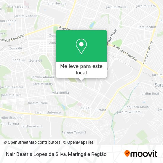 Nair Beatris Lopes da Silva mapa