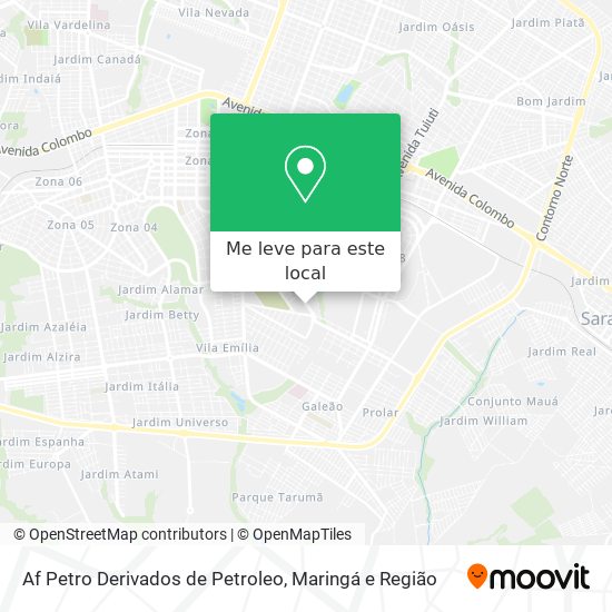 Af Petro Derivados de Petroleo mapa