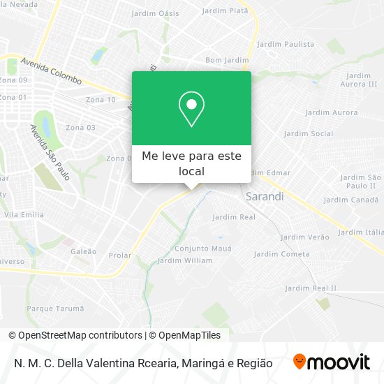 N. M. C. Della Valentina Rcearia mapa