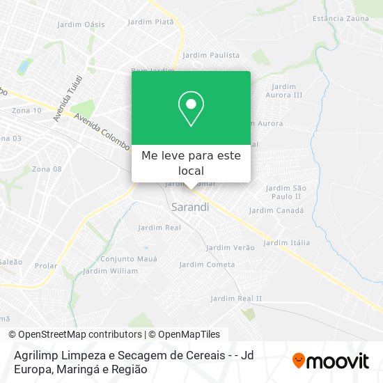 Agrilimp Limpeza e Secagem de Cereais - - Jd Europa mapa