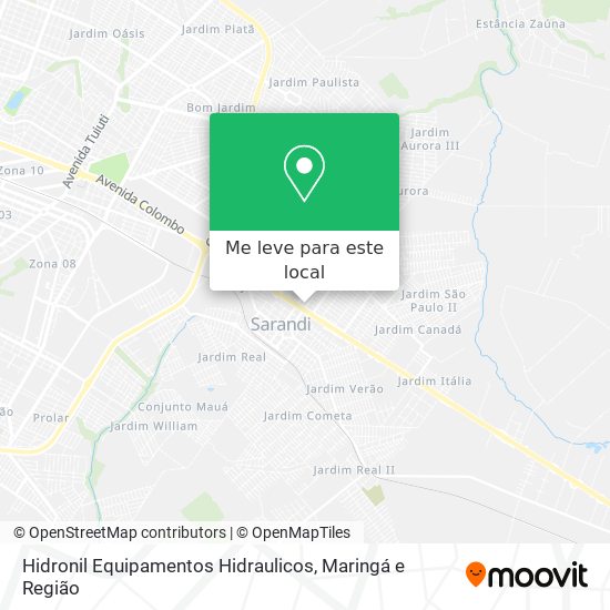 Hidronil Equipamentos Hidraulicos mapa